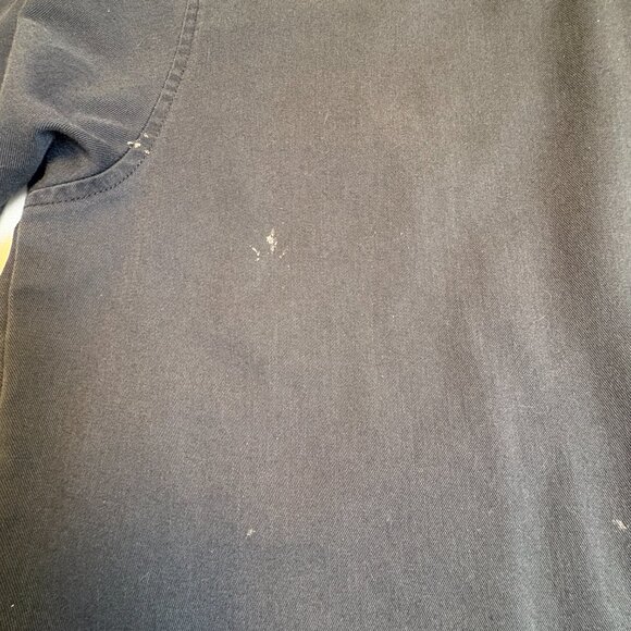 Carhartt Workwear Button Up Shirt Mens Large Blue Short Sleeve Flawed - Picture 7 of 8